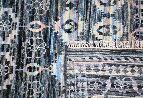 Hand Knotted Ikat Rug 8'10